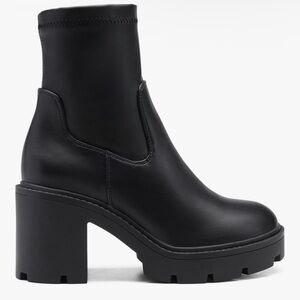 dream pairs women's chelsea platform boots in brown